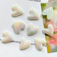 Cellulare Kit fai da te, acrilico, Cuore, DIY, bianco, 24x21mm, Venduto da PC