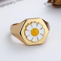 Sterling Silver smycken finger ring, 925 sterling silver, Daisy, mode smycken & för kvinna, nickel, bly och kadmium gratis, 12mm, Säljs av PC