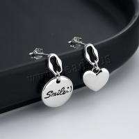 Boucles d'oreilles asymétriques, Argent sterling 925, bijoux de mode & pour femme, protéger l'environnement, sans nickel, plomb et cadmium, 11mm,9mm, Vendu par paire