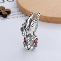 925 Sterling Silver hänge, Kanin, DIY, nickel, bly och kadmium gratis, 15x40mm, Säljs av PC