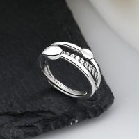 Anillo de Plata Esterlina, Plata de ley 925, Joyería & para mujer, libre de níquel, plomo & cadmio, 7mm, Vendido por UD