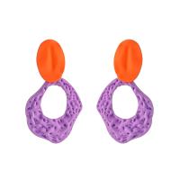 Ijzer Drop Earring, geschilderd, mode sieraden & voor vrouw, meer kleuren voor de keuze, nikkel, lood en cadmium vrij, 69x38mm, Verkocht door pair