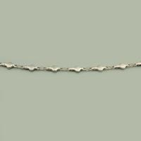 Catena di gioielli in acciaio inox, 304 acciaio inox, DIY, colore originale, 5x12x1.50mm, Venduto da m