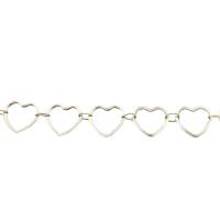 Stainless Steel Jewelry Chain 304 Stainless Steel Heart DIY & hollow original color Sold By m