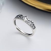 925 Sterling Silver Finger Rings Antique finish fashion jewelry & for woman nickel lead & cadmium free 6mm Sold By PC