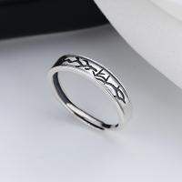 Sterling Silver smycken finger ring, 925 sterling silver, mode smycken & för kvinna, nickel, bly och kadmium gratis, 4mm, Säljs av PC