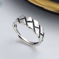 Bijoux de bague en argent sterling , Argent sterling 925, bijoux de mode & pour femme, protéger l'environnement, sans nickel, plomb et cadmium, 7mm, Vendu par PC