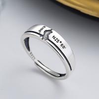 Sterling Silver Jewelry Finger Ring, 925 sterline d'argento, gioielli di moda & per la donna, assenza di nichel,piombo&cadmio, 5mm, Venduto da PC