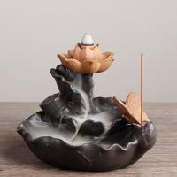 Backflow Incense Burner Porcelain handmade for home and office & durable & multifunctional Sold By PC