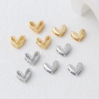 Brass Heart Pendants plated DIY nickel lead & cadmium free Sold By PC