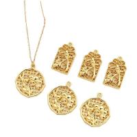 Brass Jewelry Pendants real gold plated DIY golden Sold By PC