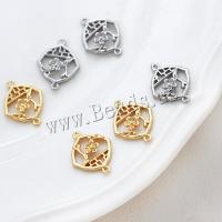 Brass Jewelry Connector real gold plated DIY Sold By PC