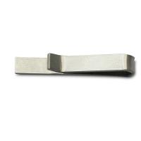 304 Nerūdijantis plienas Tie Clip, žmogui, Originali spalva, 40x6mm, Pardavė PC