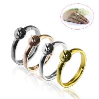 304 acciaio inox base anello a lunetta, Regolabile & unisex, nessuno, 6mm, Venduto da PC