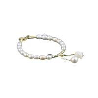 Messing Armbanden, met 4.5cm extender keten, gold plated, mode sieraden & voor vrouw, twee verschillende gekleurde, 30mm, Per verkocht 17 cm Strand