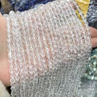 Φυσικό Σαφή χαλαζία χάντρες, Clear Quartz, γυαλισμένο, DIY & διαφορετικό μέγεθος για την επιλογή & πολύπλευρη, σαφής, Sold Per Περίπου 38 cm Strand