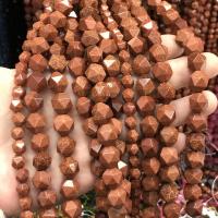 Goldstone Beads, gepolijst, DIY & verschillende grootte voor keus & gefacetteerde, rood, Per verkocht Ca 38 cm Strand