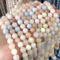 Gemstone Jewelry Beads Morganite Round polished DIY mixed colors Sold Per Approx 38 cm Strand