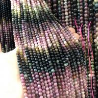 Gemstone Jewelry Beads Tourmaline Round polished DIY mixed colors Sold Per Approx 38 cm Strand