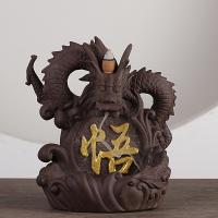 Backflow Incense Burner Purple Clay handmade for home and office & durable Sold By PC