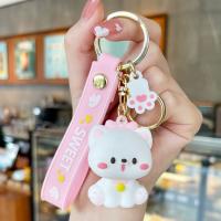 Zinc Alloy Key Clasp Soft PVC with Zinc Alloy Cat cute & multifunctional & Unisex Sold By PC