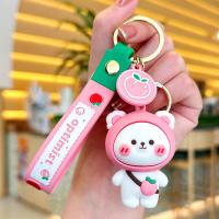 Zinc Alloy Key Clasp Soft PVC with Zinc Alloy Bear cute & multifunctional & Unisex Sold By PC