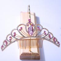 Tiaras, Cink ötvözet, galvanizált, a nő & strasszos, több színt a választás, nikkel, ólom és kadmium mentes, Belső átmérő:Kb 135mm, Által értékesített PC