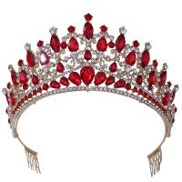 Bridal Tiaras Zinc Alloy plated for woman & with rhinestone nickel lead & cadmium free Inner Approx 160mm Sold By PC