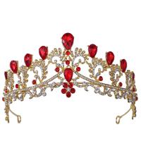 Bridal Tiaras Zinc Alloy plated for woman & with rhinestone nickel lead & cadmium free Inner Approx 155mm Sold By PC