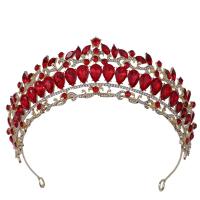 Tiaras, aleación de zinc, chapado, para mujer & con diamantes de imitación, más colores para la opción, libre de níquel, plomo & cadmio, diámetro interior:aproximado 155mm, Vendido por UD