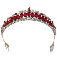 Diadema, lega in zinco, placcato, per la donna & con strass, nessuno, assenza di nichel,piombo&cadmio, Diametro interno:Appross. 155mm, Venduto da PC