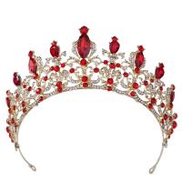 Bridal Tiaras Zinc Alloy plated for woman & with rhinestone nickel lead & cadmium free Inner Approx 160mm Sold By PC