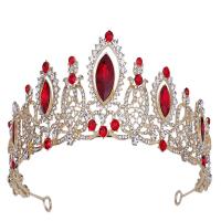 Tiaras, aleación de zinc, chapado, para mujer & con diamantes de imitación, más colores para la opción, libre de níquel, plomo & cadmio, diámetro interior:aproximado 160mm, Vendido por UD