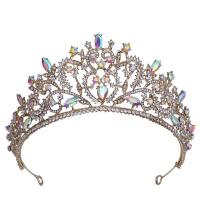 Diadema, lega in zinco, placcato, per la donna & con strass, nessuno, assenza di nichel,piombo&cadmio, Diametro interno:Appross. 145mm, Venduto da PC