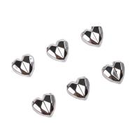 Celular Kit de bricolaje, Acrílico, Corazón, chapado en color de plata, Joyería, 19x19mm, agujero:aproximado 4mm, Vendido por UD