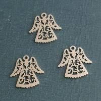 Stainless Steel Pendants 304 Stainless Steel Angel plated DIY Sold By PC