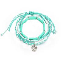 Bracelet de cheville en alliage de zinc, tortue, 3 pièces & bijoux de mode & Style bohème & pour femme, protéger l'environnement, sans nickel, plomb et cadmium, Vendu par fixé