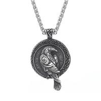 Rustfrit stål Animal Pendler, Stainless Steel, Eagle, poleret, du kan DIY, oprindelige farve, 49.20x32mm, Solgt af PC