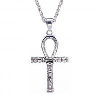 Nerezová ocel Cross Přívěsky, Nerez, lesklý, DIY, Původní barva, 56x33mm, Prodáno By PC