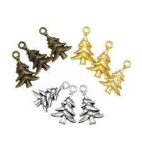 Zinklegering Hangers, Zinc Alloy, Kerstboom, plated, Kerstontwerp & DIY, meer kleuren voor de keuze, nikkel, lood en cadmium vrij, 21x14mm, Verkocht door PC