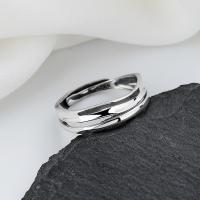 Sterling Silver Nakit Finger Ring, 925 Sterling Silver, modni nakit & za žene, nikal, olovo i kadmij besplatno, 6mm, Prodano By PC