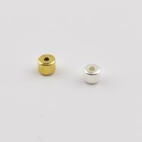 Gioielli Spacer Beads, plastica rivestito in rame, placcato, DIY, nessuno, 3x4mm, Foro:Appross. 1.2mm, 200PC/borsa, Venduto da borsa