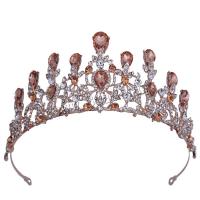 Bridal Tiaras Zinc Alloy plated for woman & with rhinestone nickel lead & cadmium free Inner Approx 155mm Sold By PC