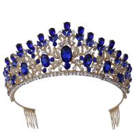 Diadema, lega in zinco, placcato, per la donna & con strass, nessuno, assenza di nichel,piombo&cadmio, Diametro interno:Appross. 160mm, Venduto da PC