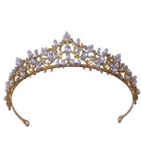 Tiaras, liga de zinco, with Concha de resina, banhado, para mulher & com strass, Mais cores pare escolha, níquel, chumbo e cádmio livre, Diametro interno:Aprox 155mm, vendido por PC