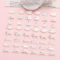 concha Brinco Stud Component, Animal, DIY & Varios pares a sua escolha, branco, Buraco:Aprox 1mm, vendido por PC