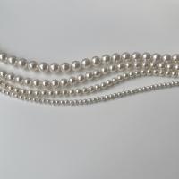 925 Sterling Silver Necklaces with CRYSTALLIZED™ Crystal Pearl with 2inch extender chain Round silver color plated fashion jewelry & for woman Length Approx 16.5 Inch Sold By PC