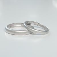 925 Sterling Silver Couple Ring silver color plated & for couple & frosted Sold By PC