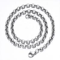 Stainless Steel Nekclace Chain, 304 roestvrij staal, verschillende grootte voor keus, oorspronkelijke kleur, Verkocht door m