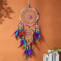 Moda Dreamcatcher, Pióro, ze Poliester & Drewno & żelazo, łapacz snów, do domu i biura & biżuteria moda, wielokolorowy, 20x75-80cm, sprzedane przez PC